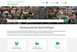 Serviceportal.png Screenshot des Serviceportals der Stadt Göttingen